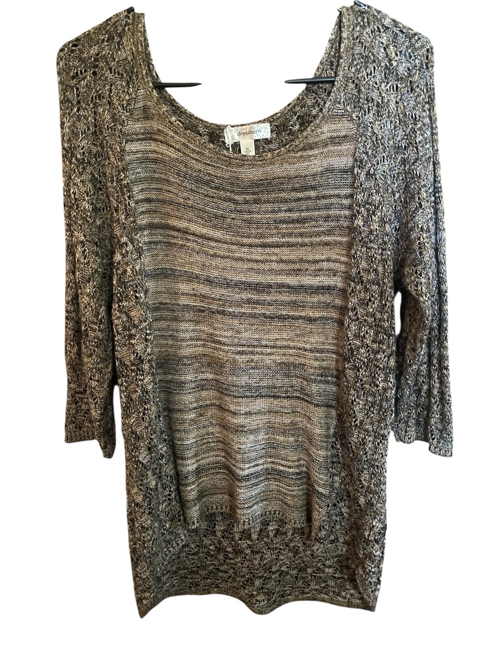Dressbarn Women's Marled Knit Layered Sweater. New. SZ L